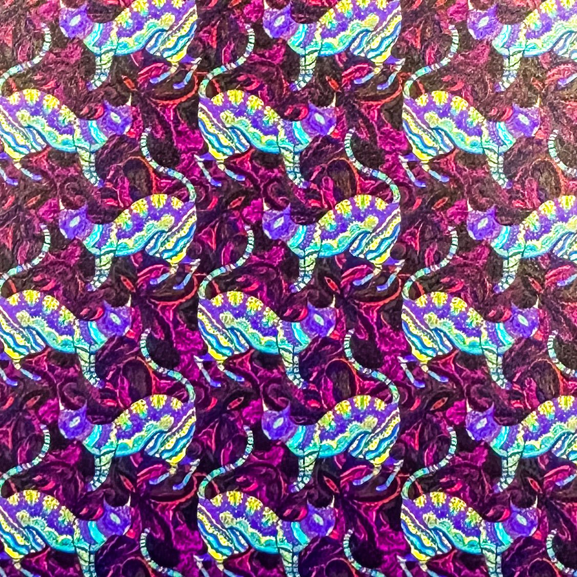 Egyptian Cats Pattern Acrylic Sheet - CMB Pattern Acrylic